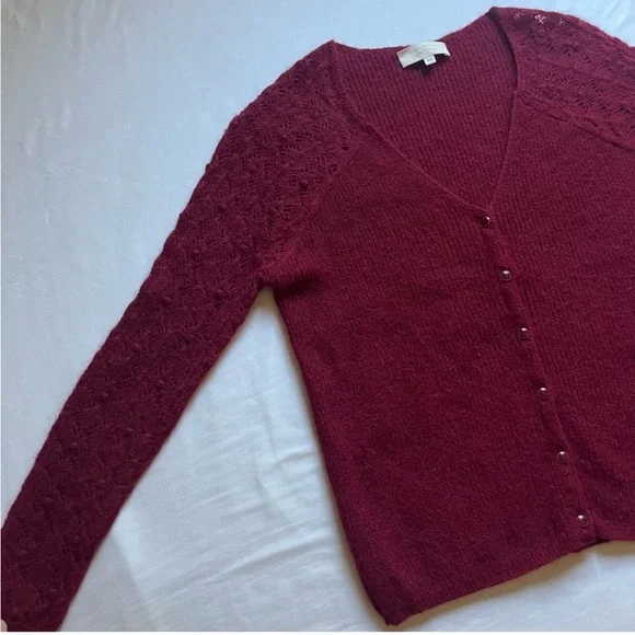 Sezane Burgundy Women's Sweater/Jumper- XS - Picture 2 of 8